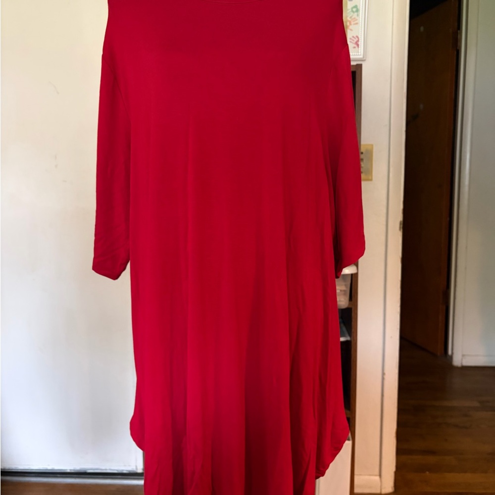 Elegant Red Women's long top